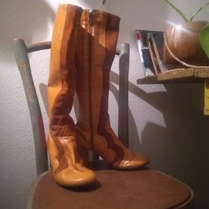 Vintage leather & suede  boots